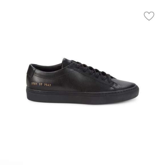 Women By Common Projects Original Low Achilles Black Eur Size 37 US7 - Picture 8 of 11